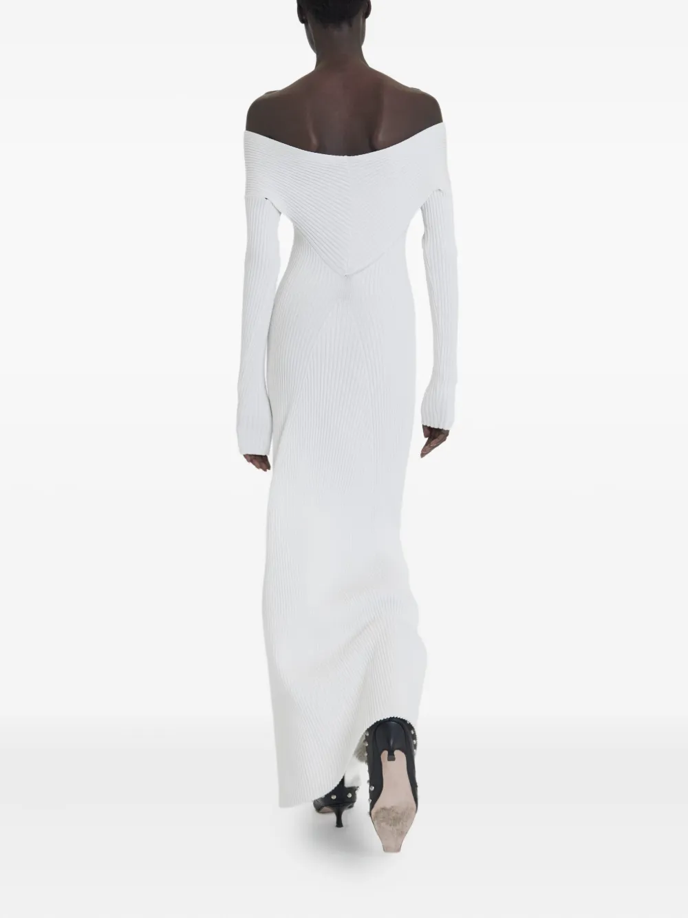 A.w.a.k.e. Off-shoulder Maxi Dress In White