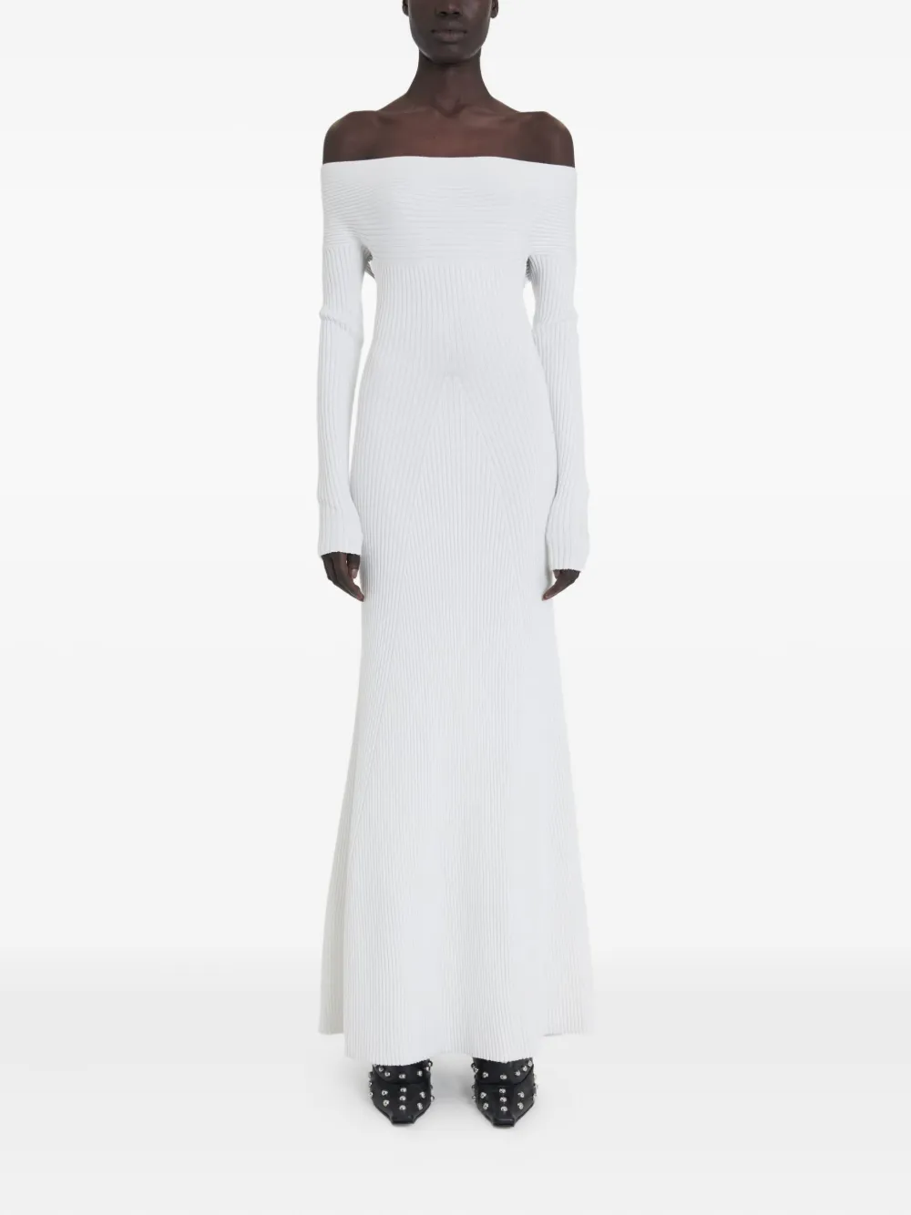 A.w.a.k.e. Off-shoulder Maxi Dress In White