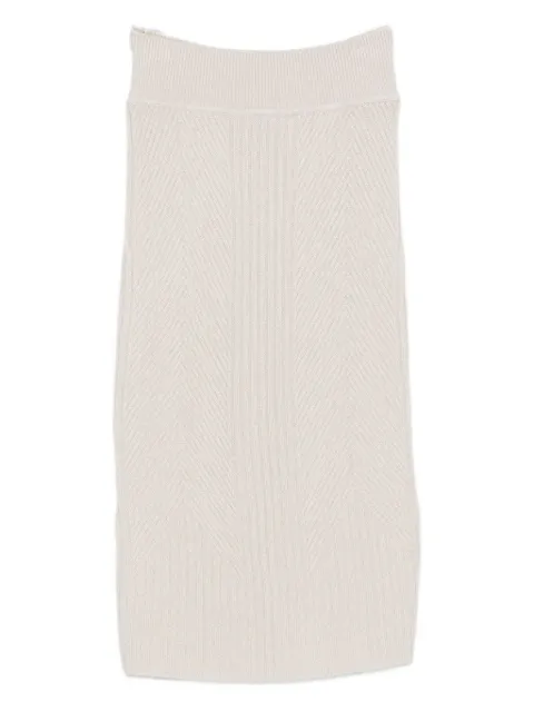 Lorena Antoniazzi ribbed midi skirt