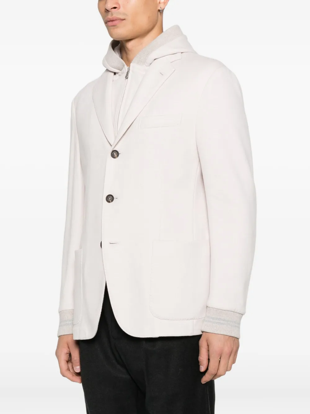 Eleventy Blazer met capuchon Beige