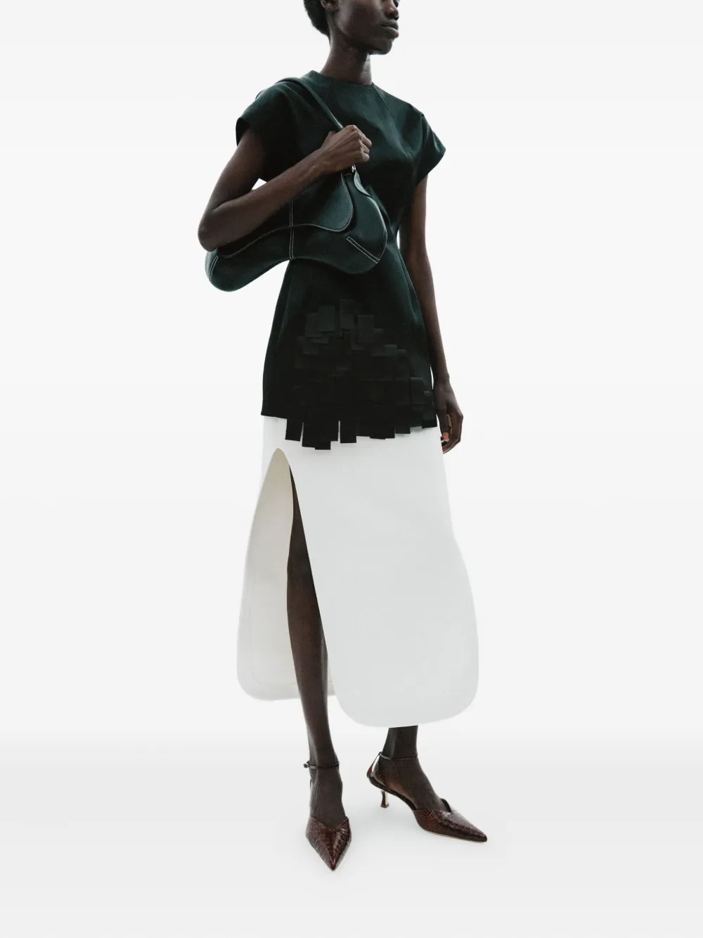 A.W.A.K.E. Mode 50 mm Dina Coco pumps met enkelbandje Bruin