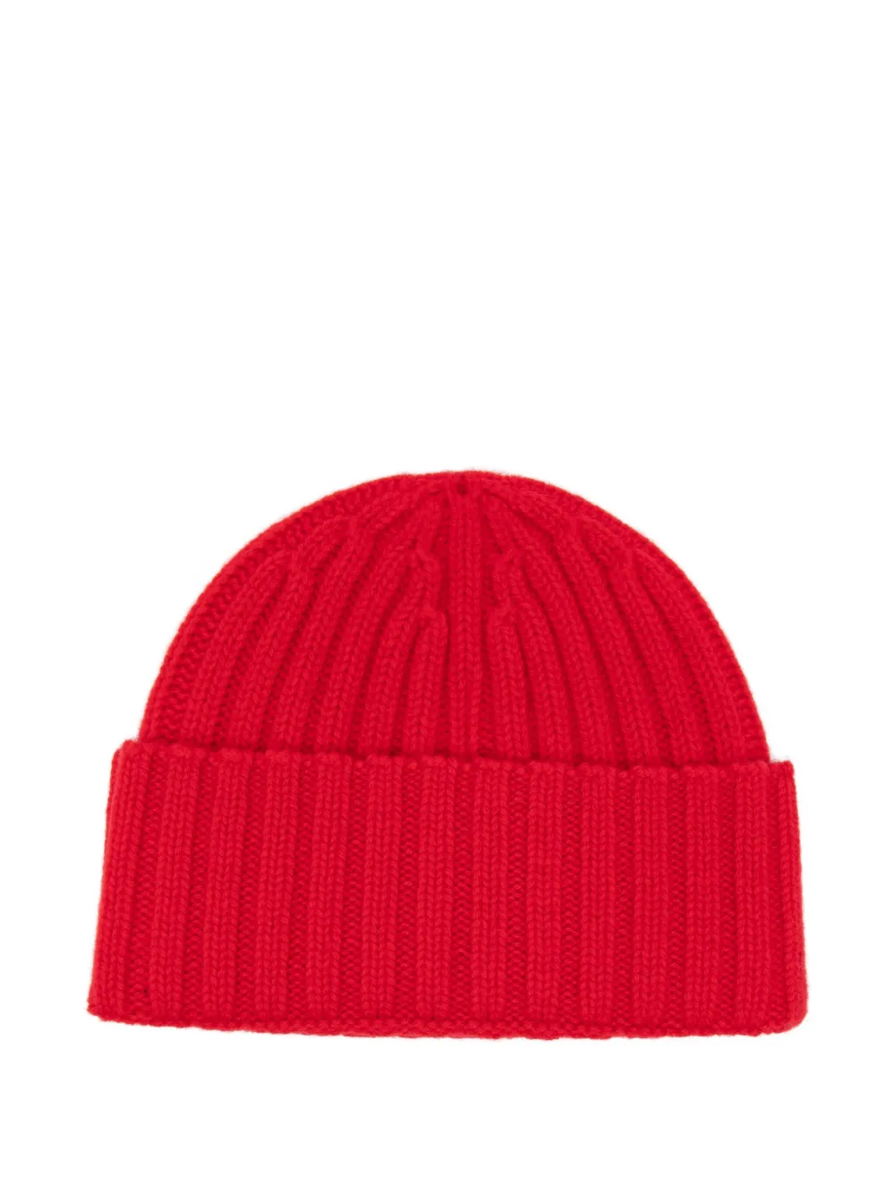 MC2 Saint Barth Kids Wengen Jr ribbed beanie hat - Rood