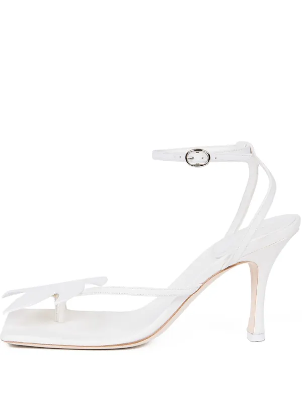 A.W.A.K.E. Mode 80mm Delta Palma Pumps in White