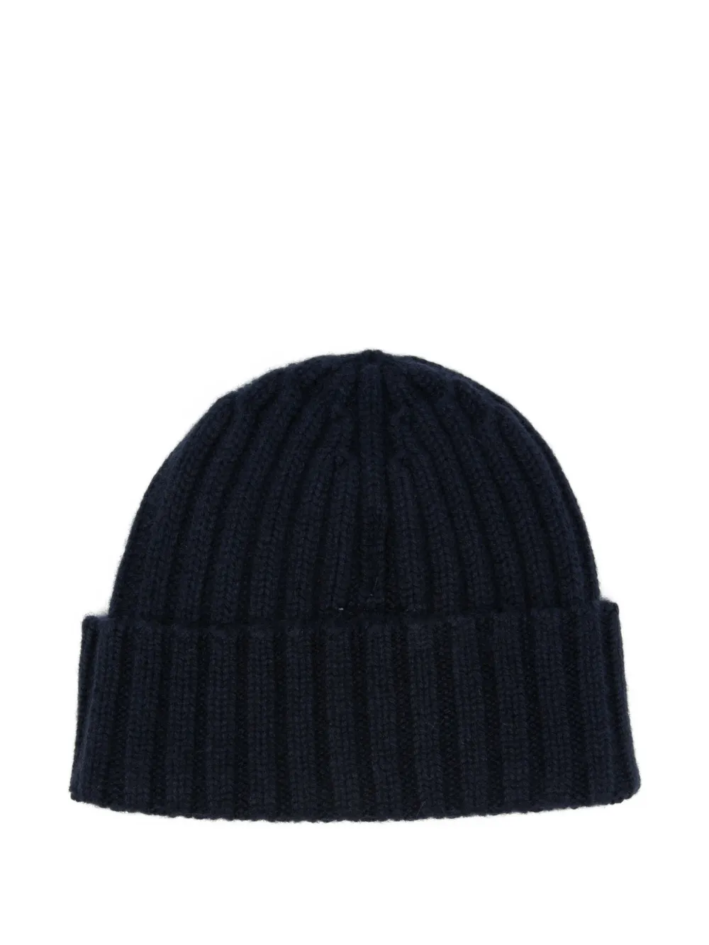 MC2 Saint Barth Kids Wengen Jr ribbed beanie hat - Blauw