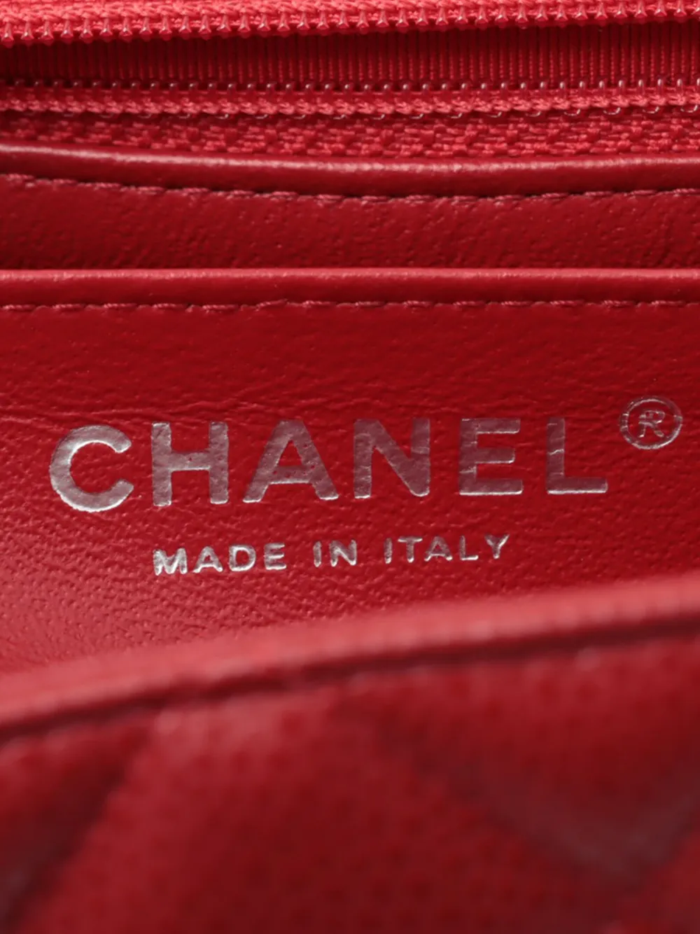 Pre-owned Chanel 2009-2010 Maxi Classic Caviar Single Flap Shoulder Bag In Red