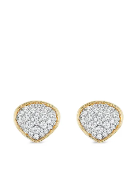 MARINA B aretes Trisola en oro amarillo de 18kt con diamante