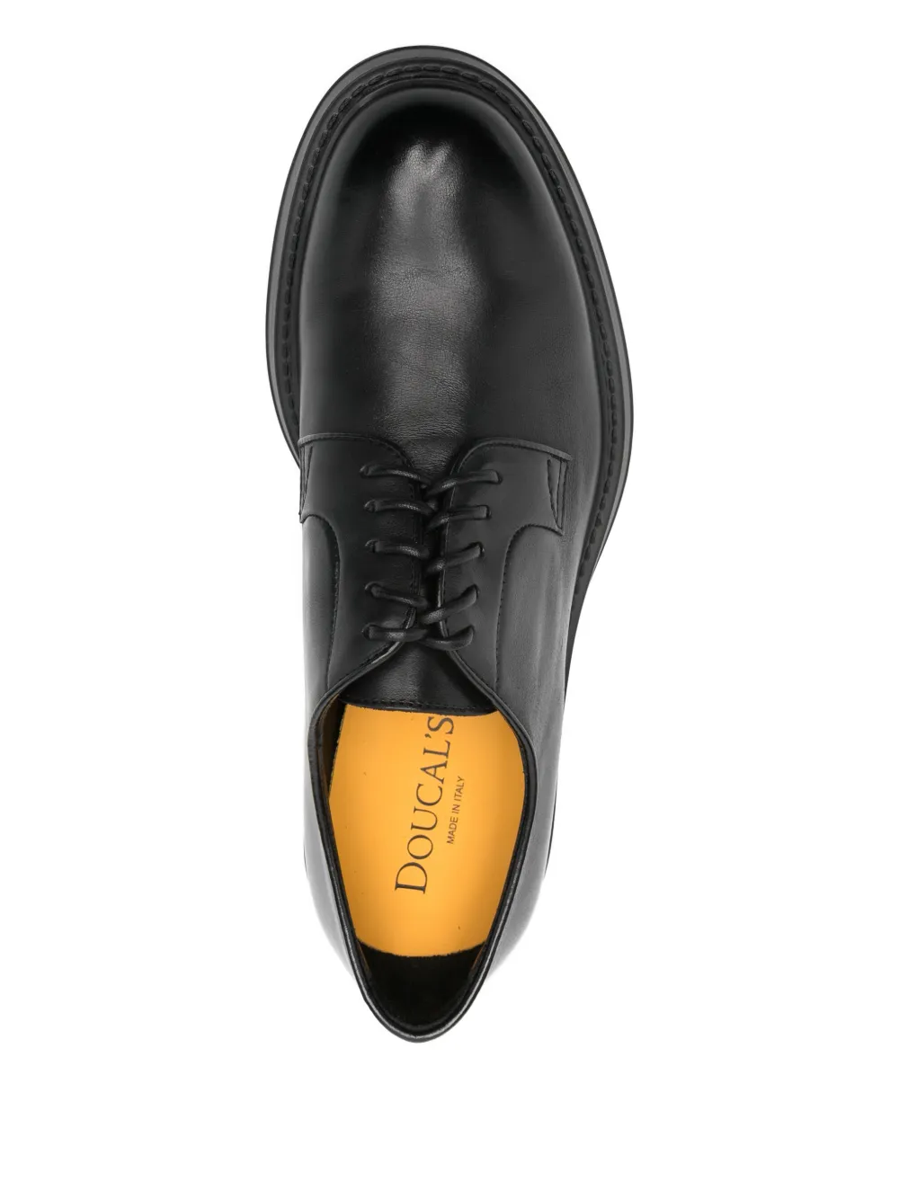 Doucal's leather derby shoes Zwart