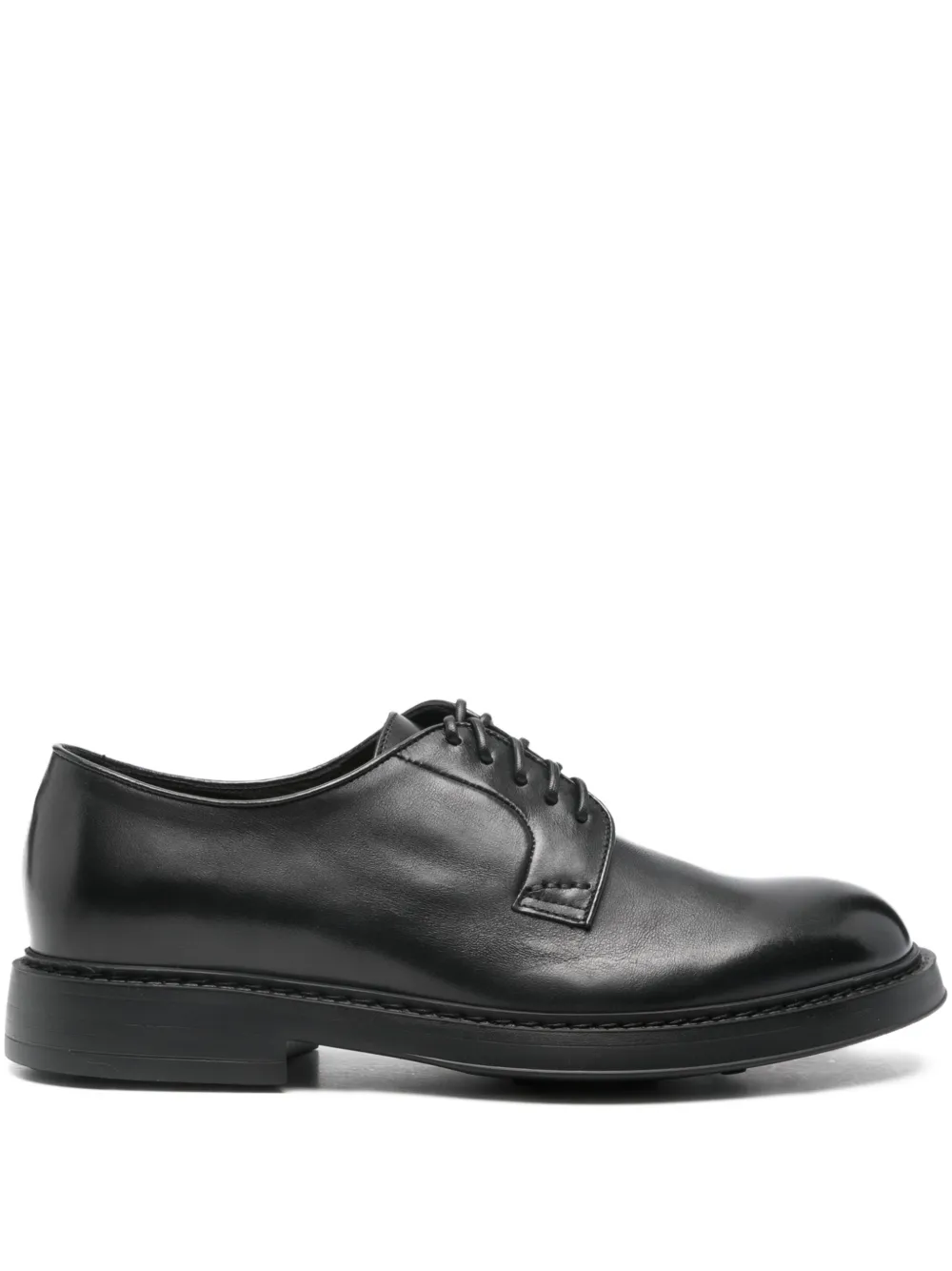 Doucal's leather derby shoes Zwart