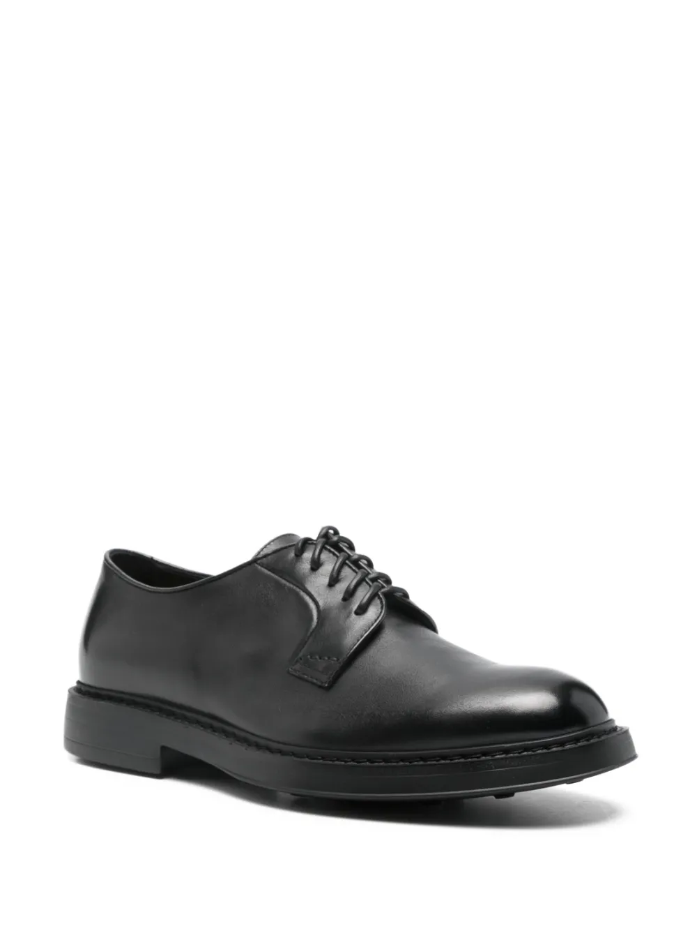 Doucal's leather derby shoes Zwart