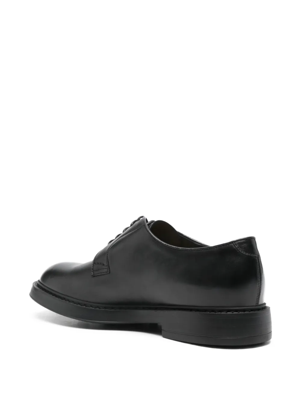 Doucal's leather derby shoes Zwart