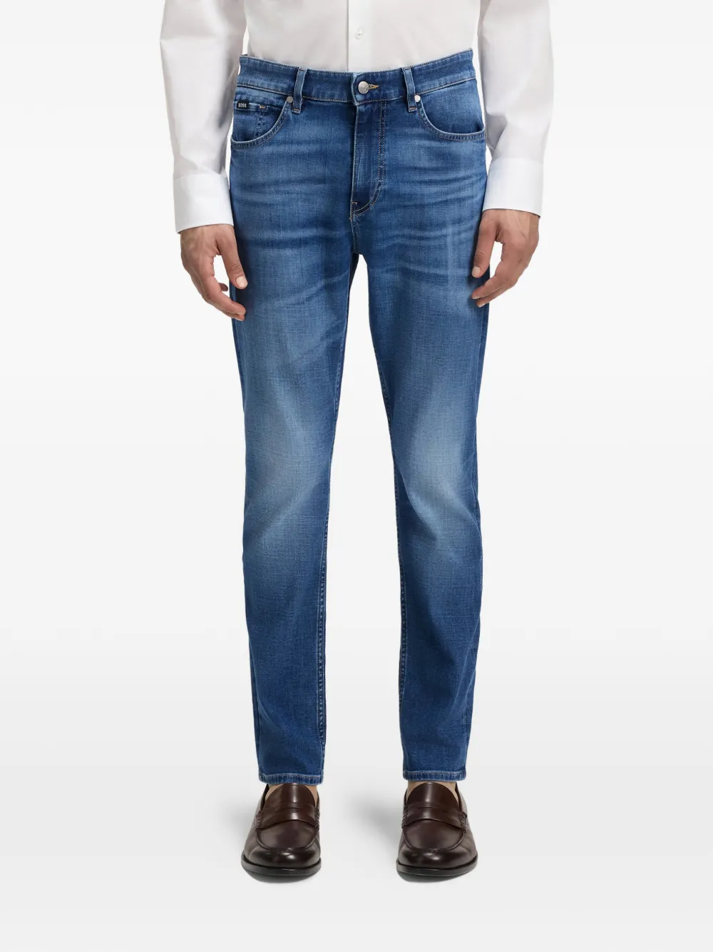 BOSS five-pocket jeans - Blauw