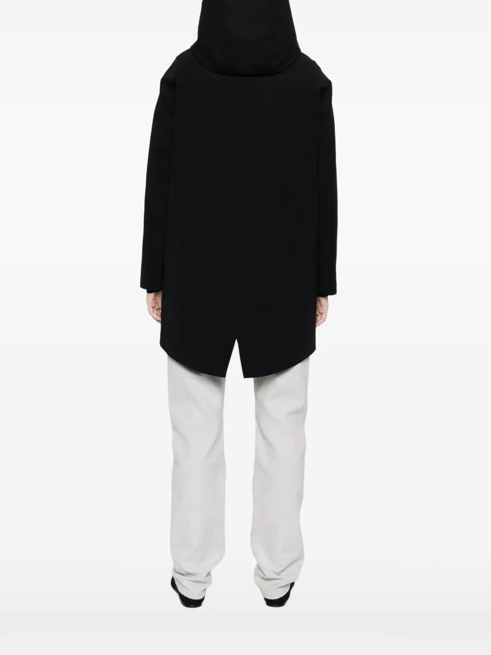 Roberto Ricci Designs Hooded Zip-fastening Coat In Black