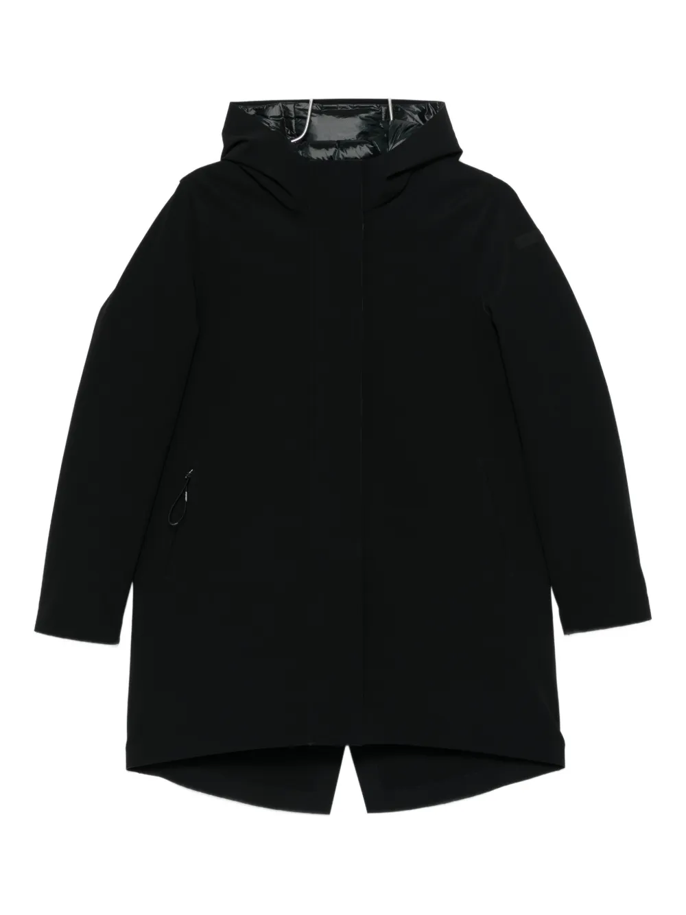 Roberto Ricci Designs Hooded Zip-fastening Coat In Black