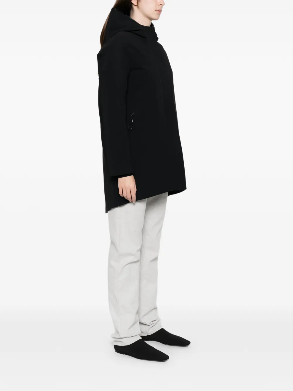 Roberto Ricci Designs hooded zip-fastening coat Zwart