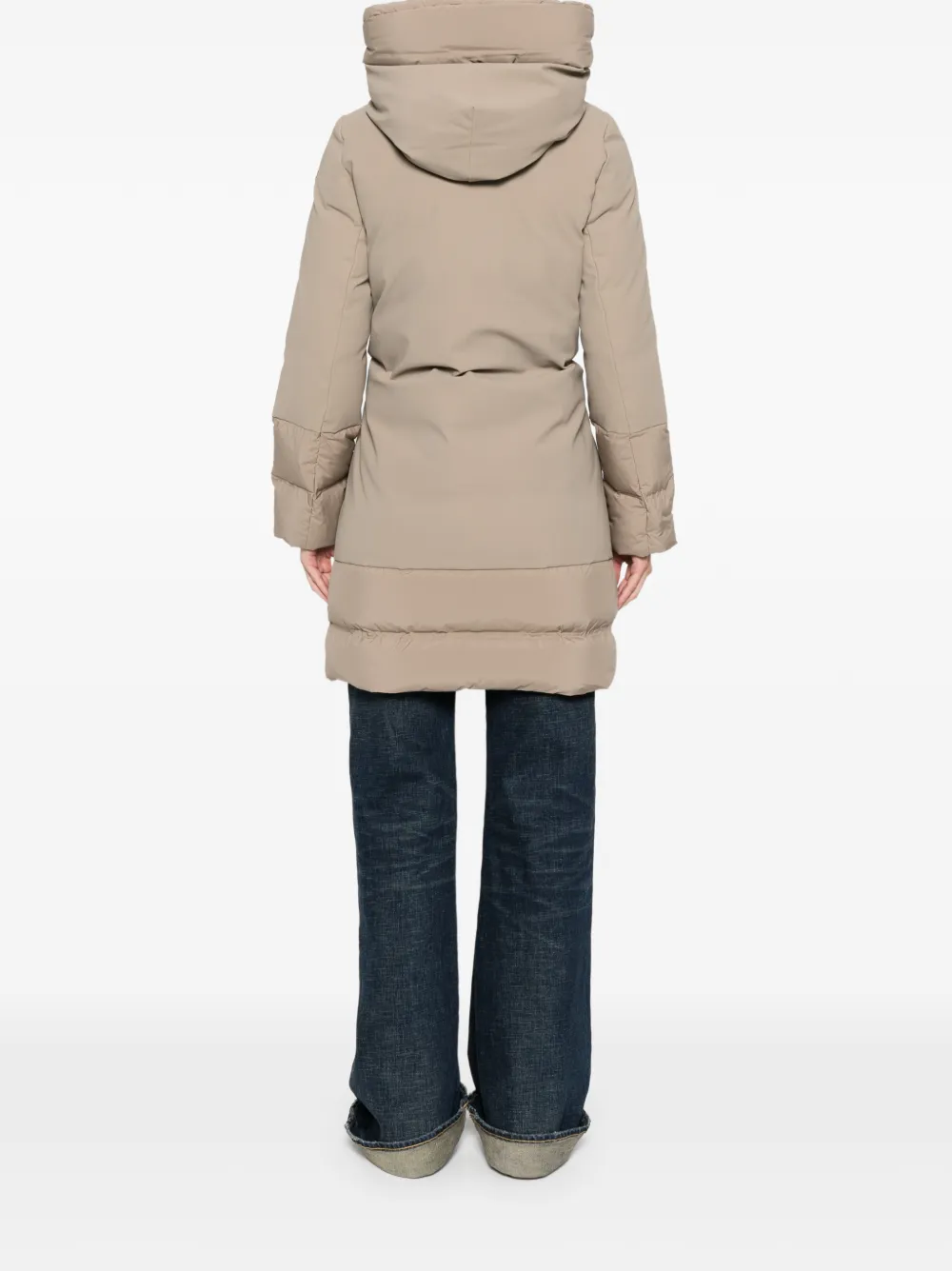 Roberto Ricci Designs Winter Hybrid Hooded-zip Coat In Neutral