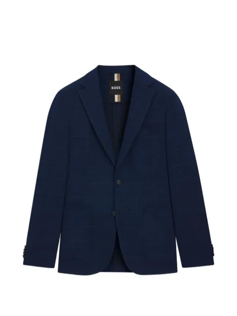 BOSS checked suit jacket
