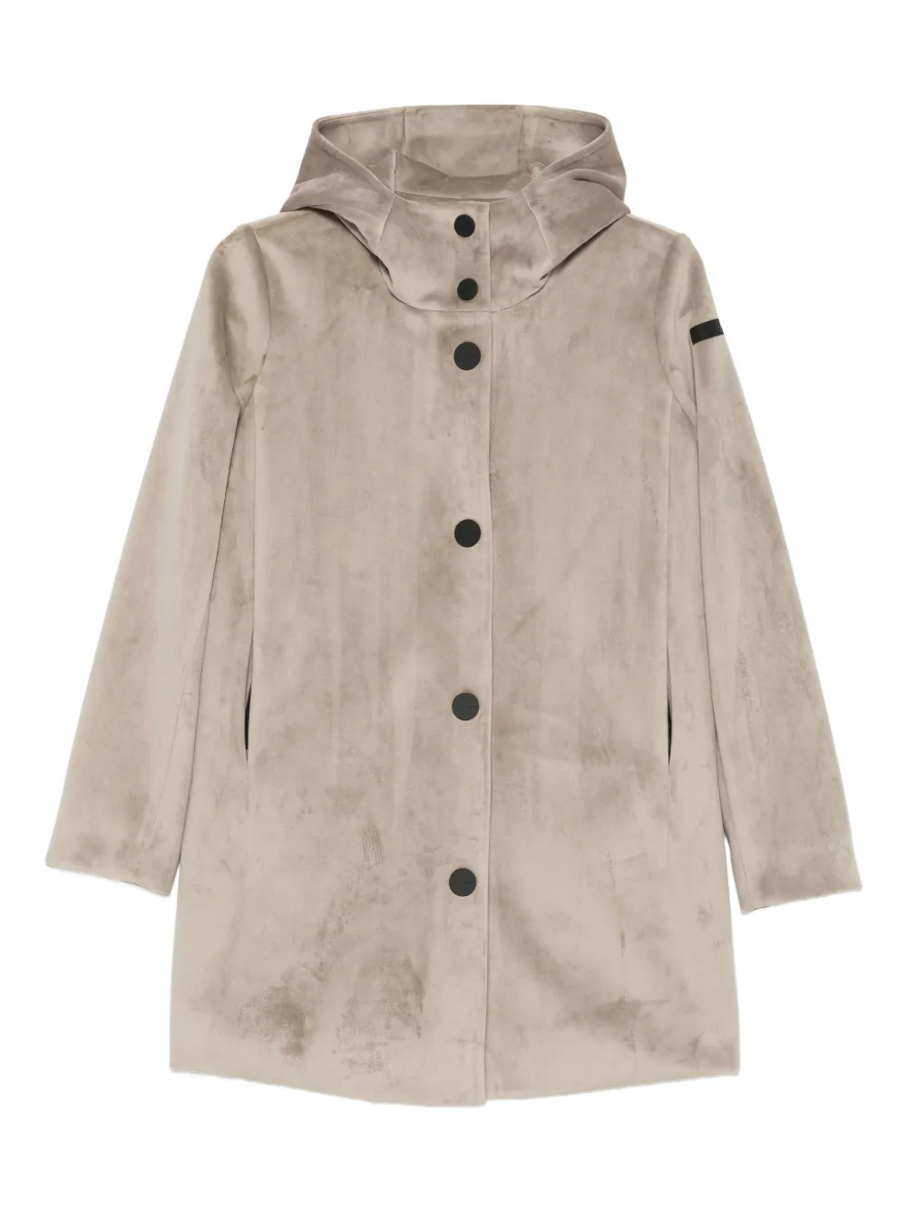 Roberto Ricci Designs Button-fastening Hooded Coat In Brown