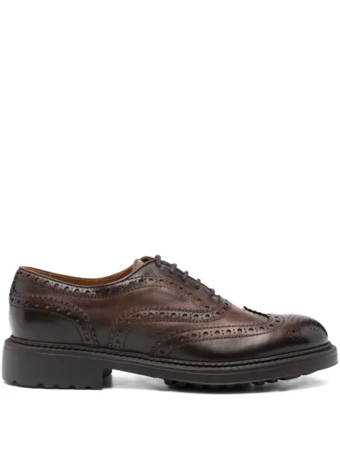 Doucal's brogue leather oxford shoes