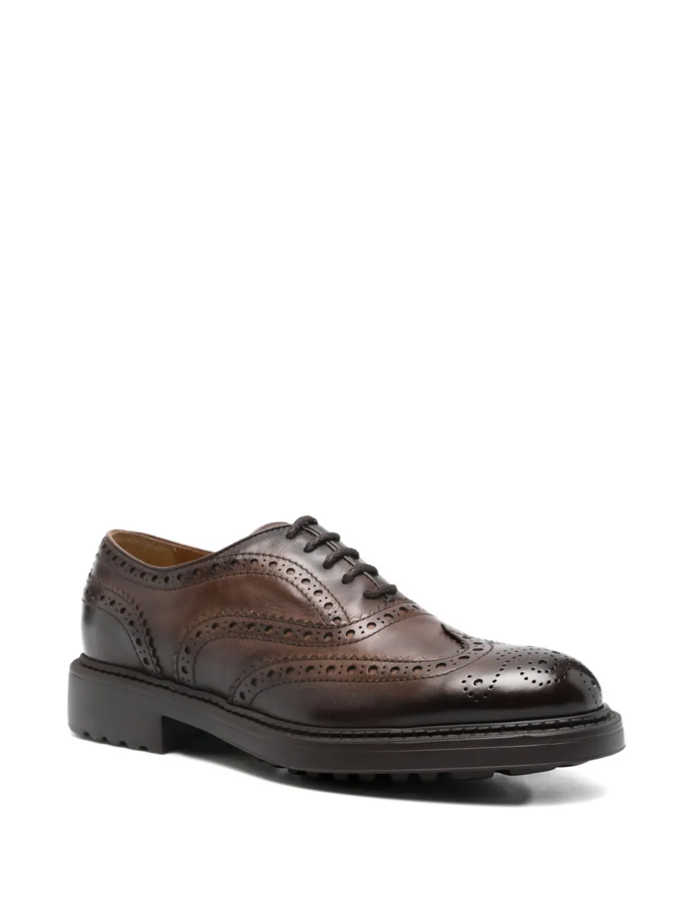 Doucal's brogue leather oxford shoes Bruin