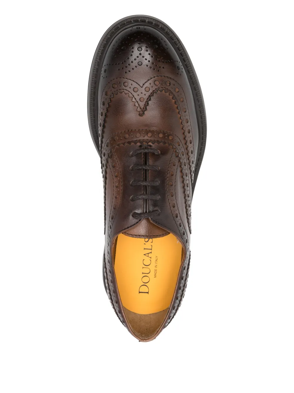 Doucal's brogue leather oxford shoes Bruin