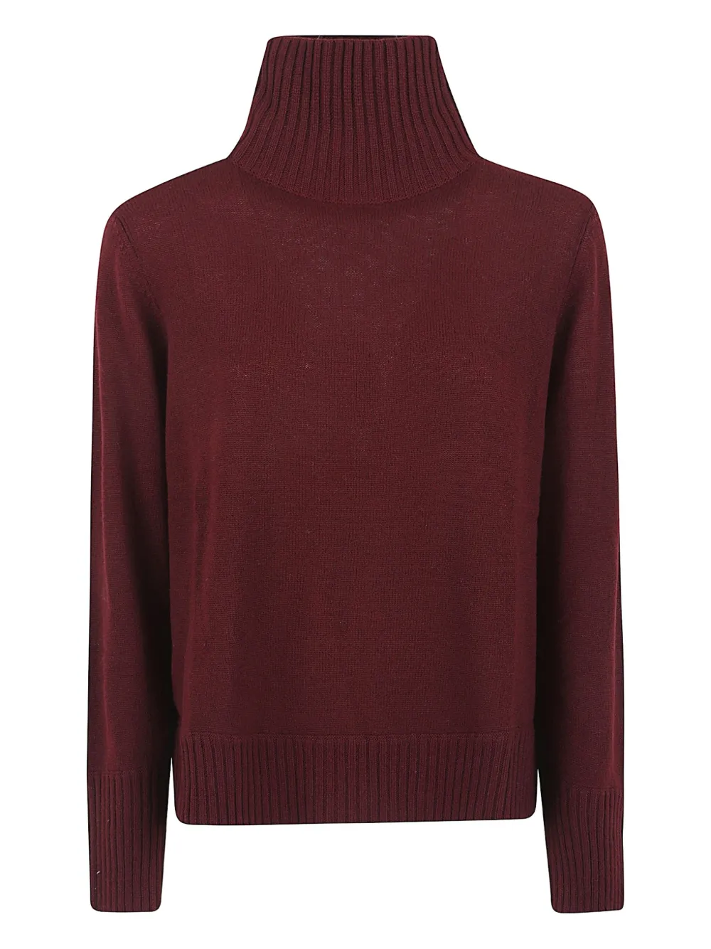 Allude roll-neck ribbed sweater - Rot