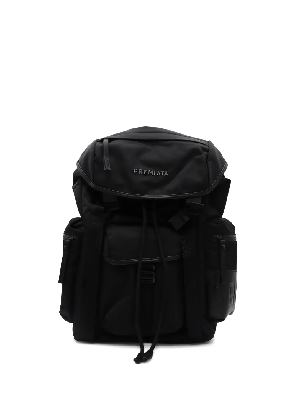 Premiata Lyn flap top drawstring backpack | Black | Image 1