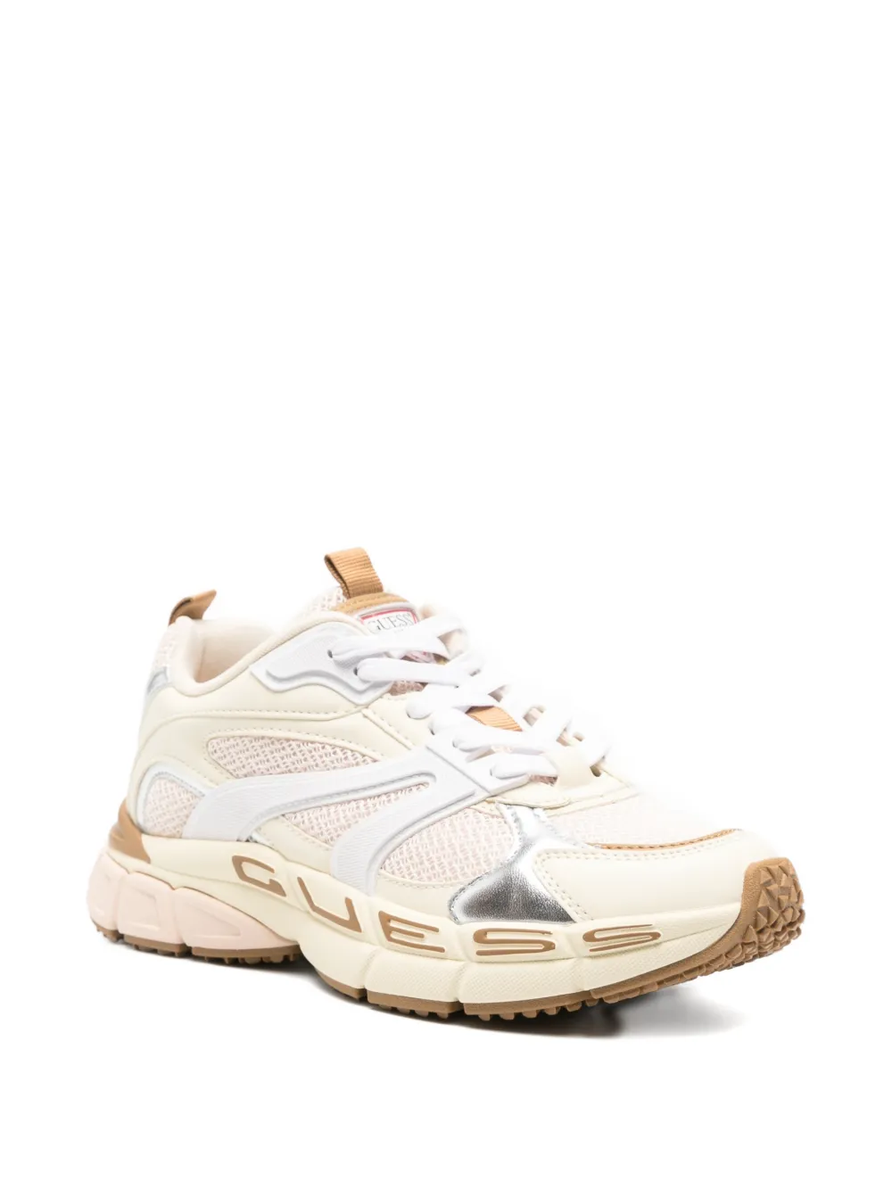 Guess Usa Bevalli Logo-lettering Sneakers In Multi