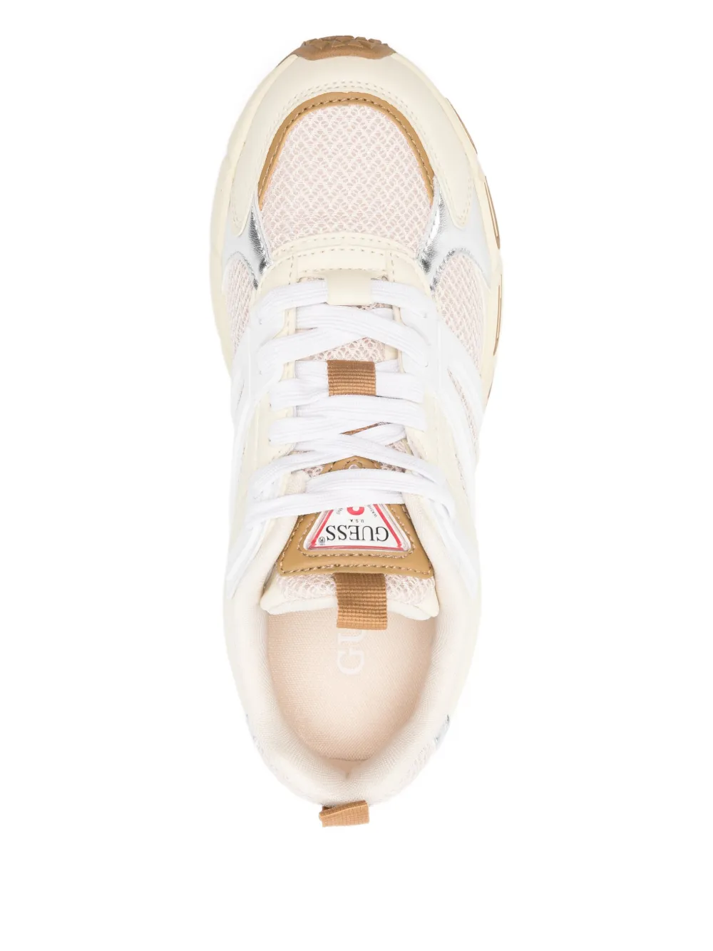 Guess Usa Bevalli Logo-lettering Sneakers In Multi
