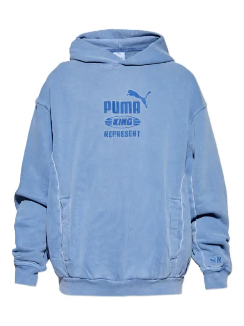 PUMA x Represent logo-embroidered hooded sweater