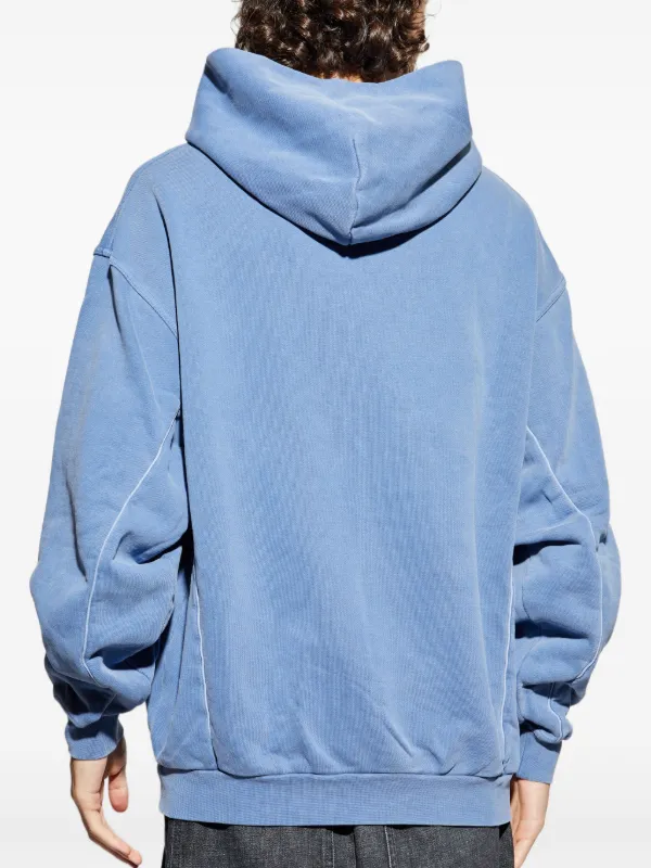 PUMA x Represent logo-embroidered Hooded Sweater | Blue | FARFETCH ZA