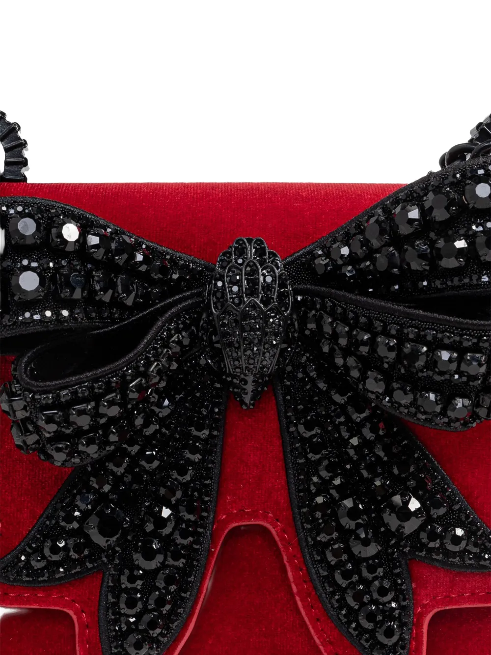 Kurt Geiger London Kleine Shoreditch Bow schoudertas Rood