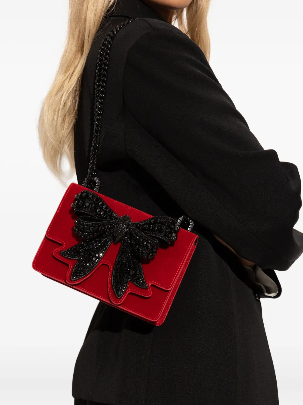 Kurt Geiger London Kleine Shoreditch Bow schoudertas - Rood