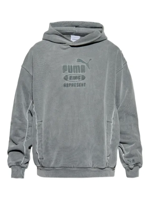 PUMA x Represent logo-embroidered hooded sweater