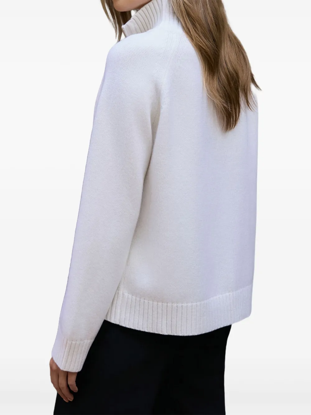 Ether Alya Zip-up Cardigan In Neutral