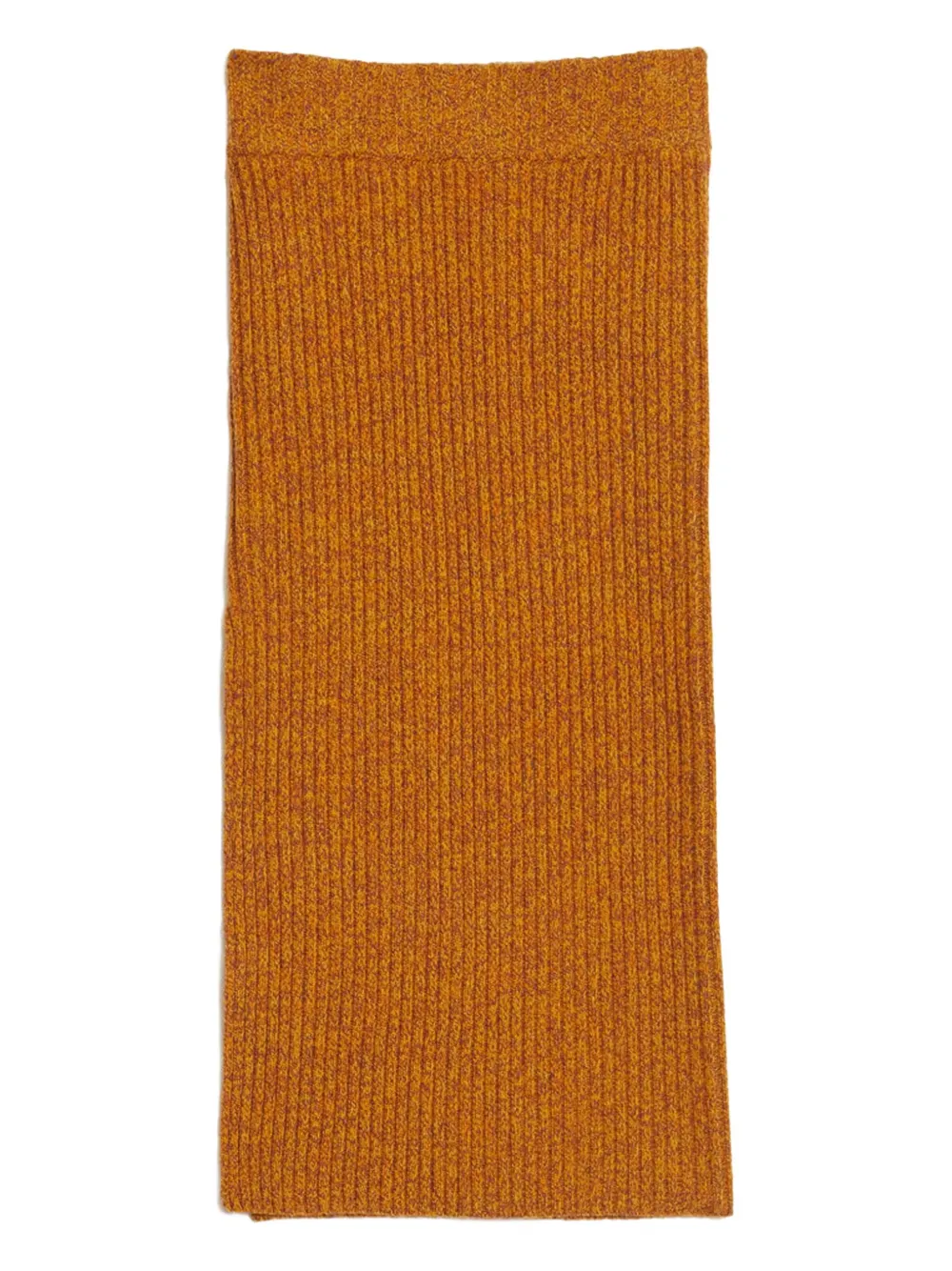 Rodebjer Lenata geribbelde midi-rok - Oranje