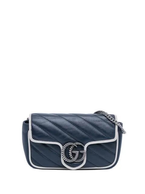 Gucci Pre-Owned 1997-1999 Super Mini GG Marmont Matelasse Leather Torchon Flap crossbody bag