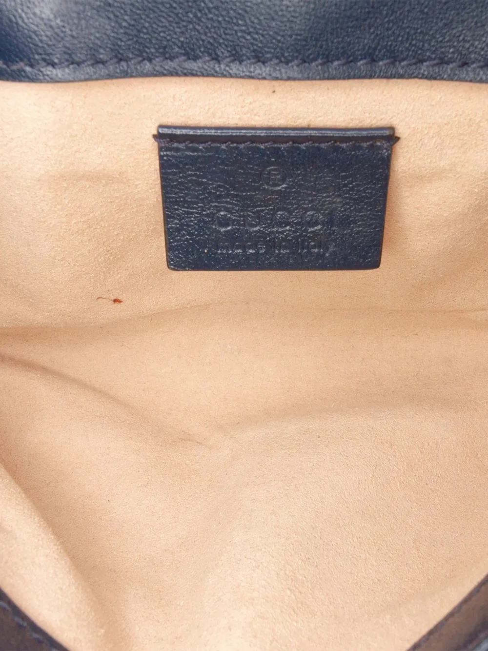 Pre-owned Gucci 1997-1999 Super Mini Gg Marmont Matelasse Leather Torchon Flap Crossbody Bag In Blue