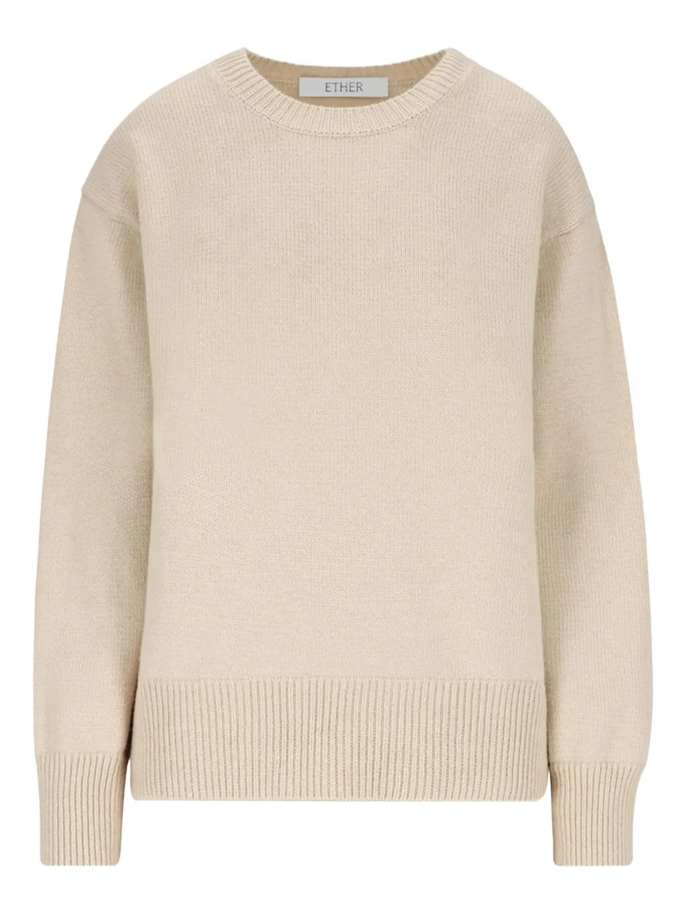 Ether Gemini Crew-neck Sweater In Neutral