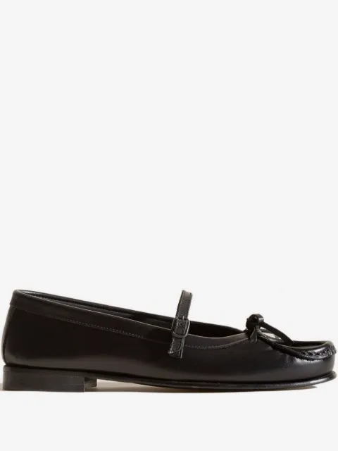 Hereu Roses strap-detail loafers