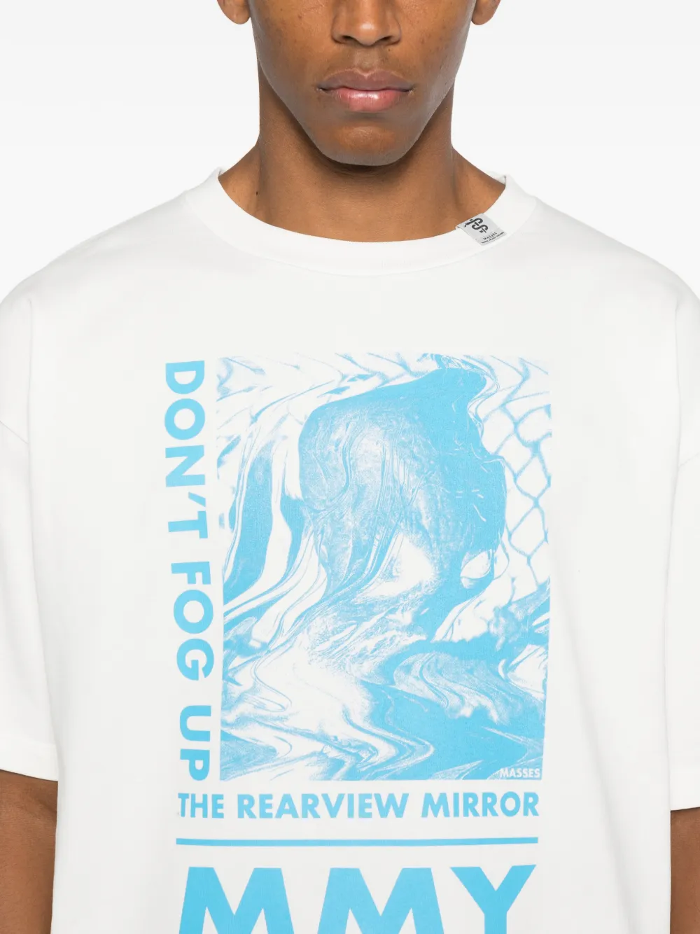 Maison MIHARA YASUHIRO T-shirt met ronde hals met print Wit