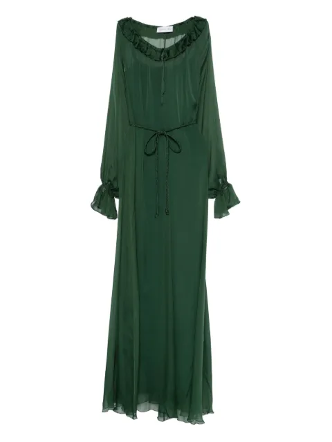 Raquel Diniz Kate ruffled tie maxi dress