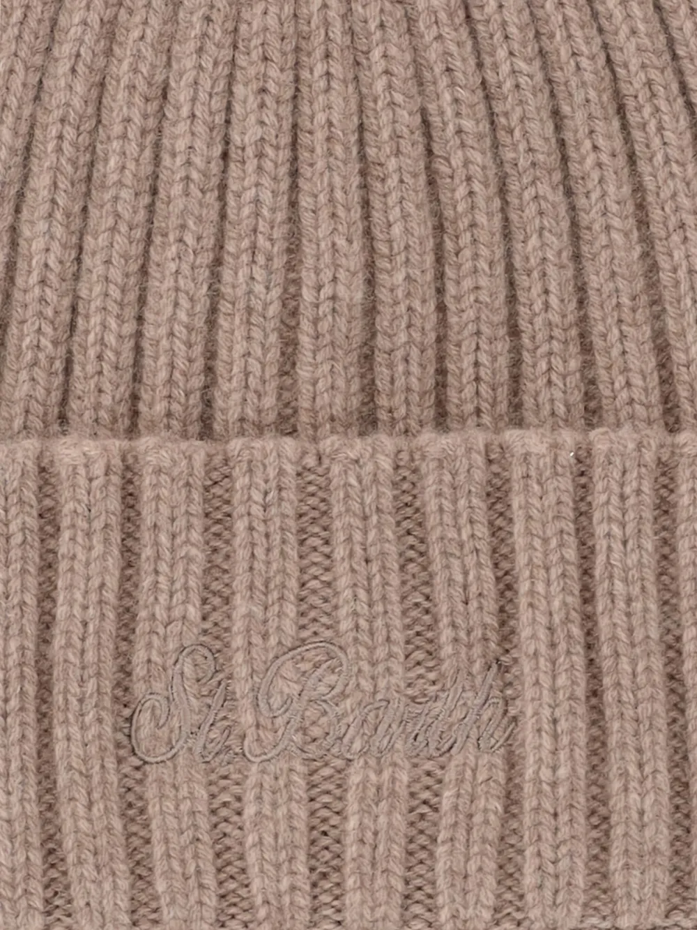 MC2 Saint Barth Muts met geborduurd logo Beige