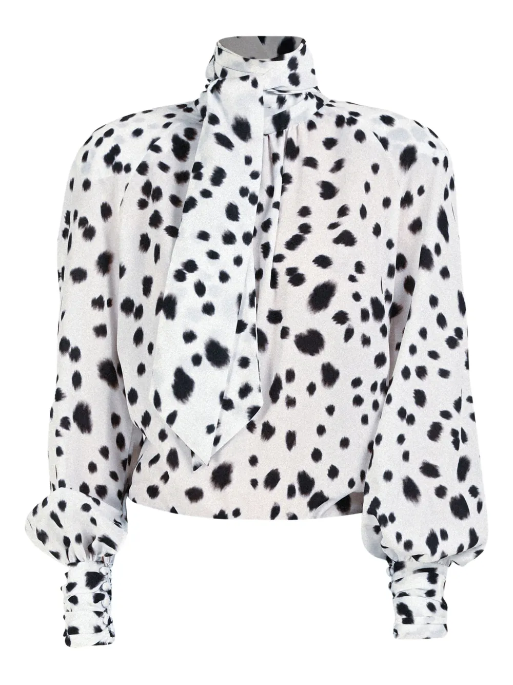 Rowen Rose dalmatian-pattern blouse | White | Image 1