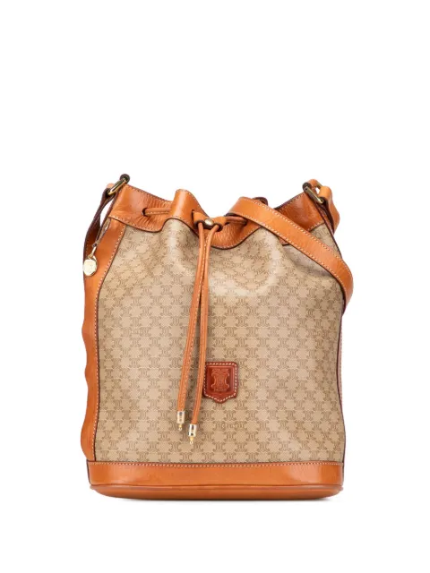 Celine Pre-Owned sac seau en toile enduite à lien de resserrage (2009)