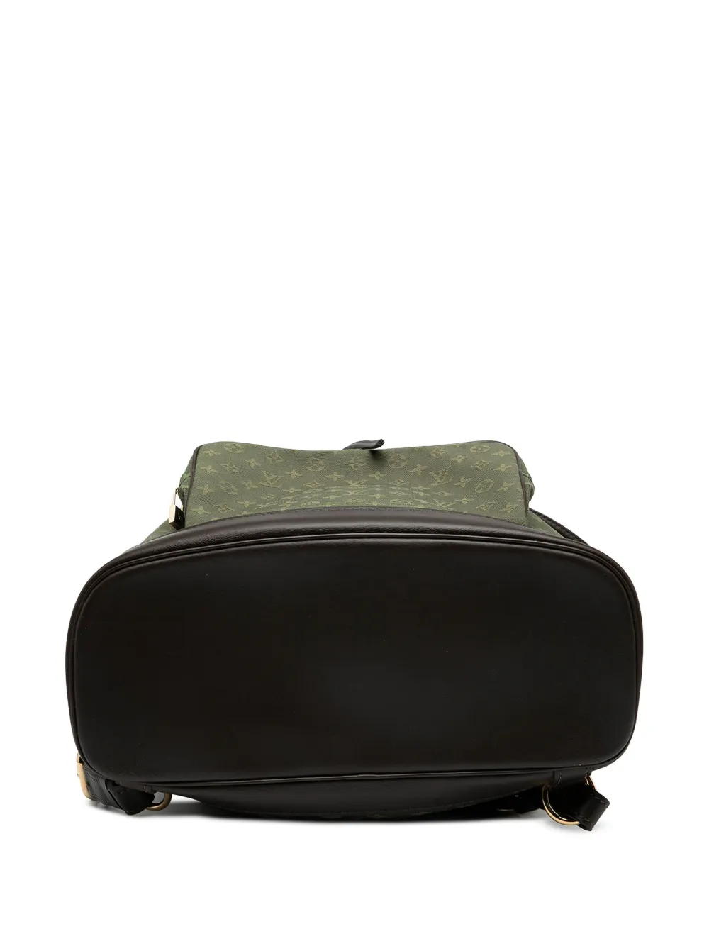 Pre-owned Louis Vuitton 2003 Monogram Mini Lin Montsouris Gm Backpack In Green