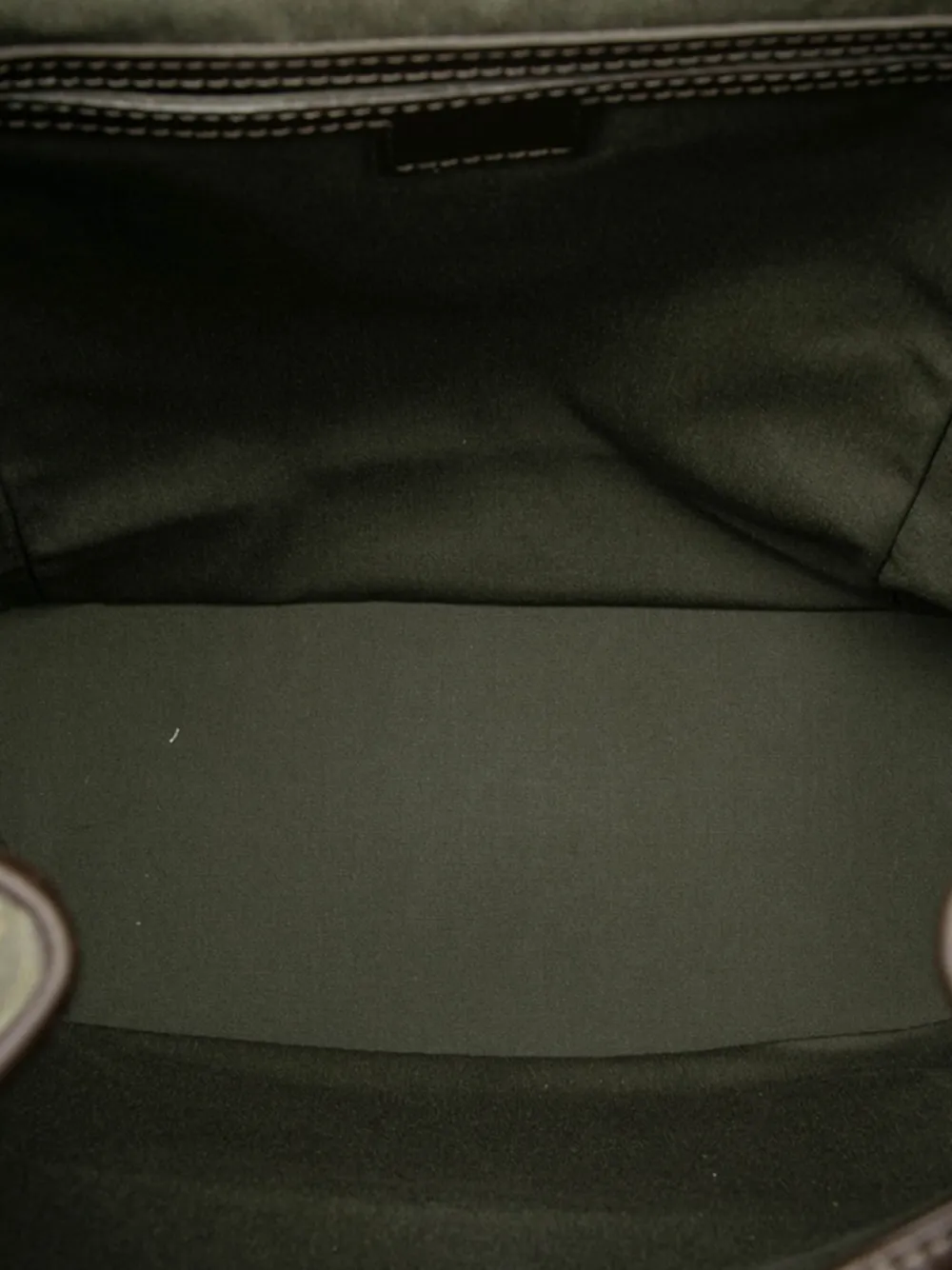 Pre-owned Louis Vuitton 2003 Monogram Mini Lin Montsouris Gm Backpack In Green