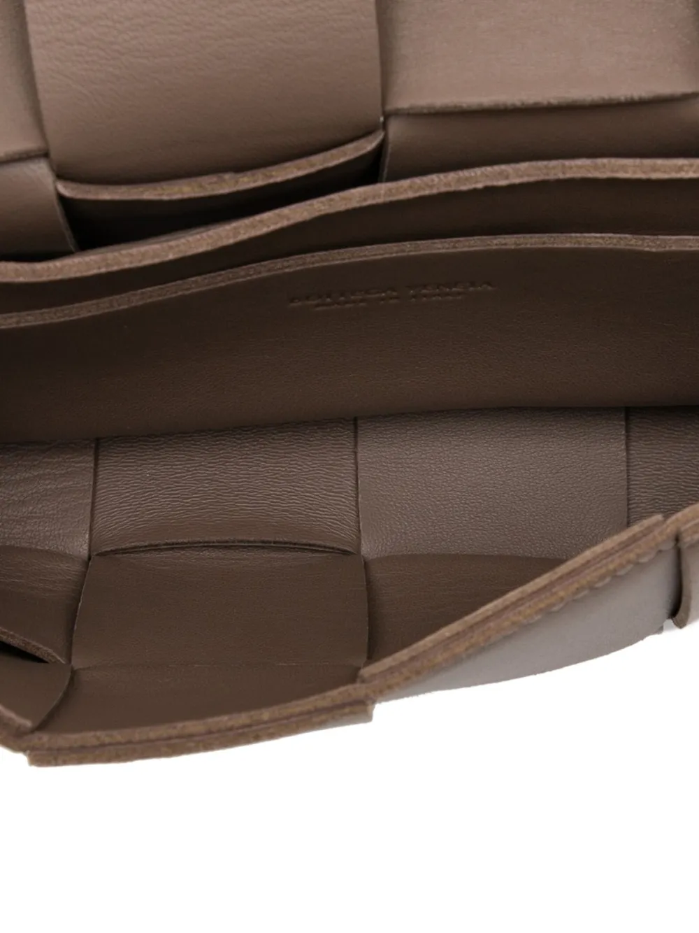 Pre-owned Bottega Veneta 2012-2025 Mini Nappa Intrecciato Cassette Belt Bag In Brown