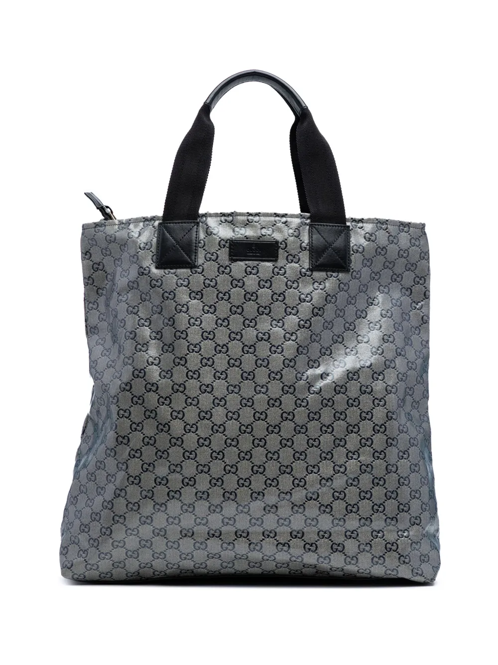 Pre-owned Gucci 2016-2025 Gg Crystal Vertical Tote Bag In Brown