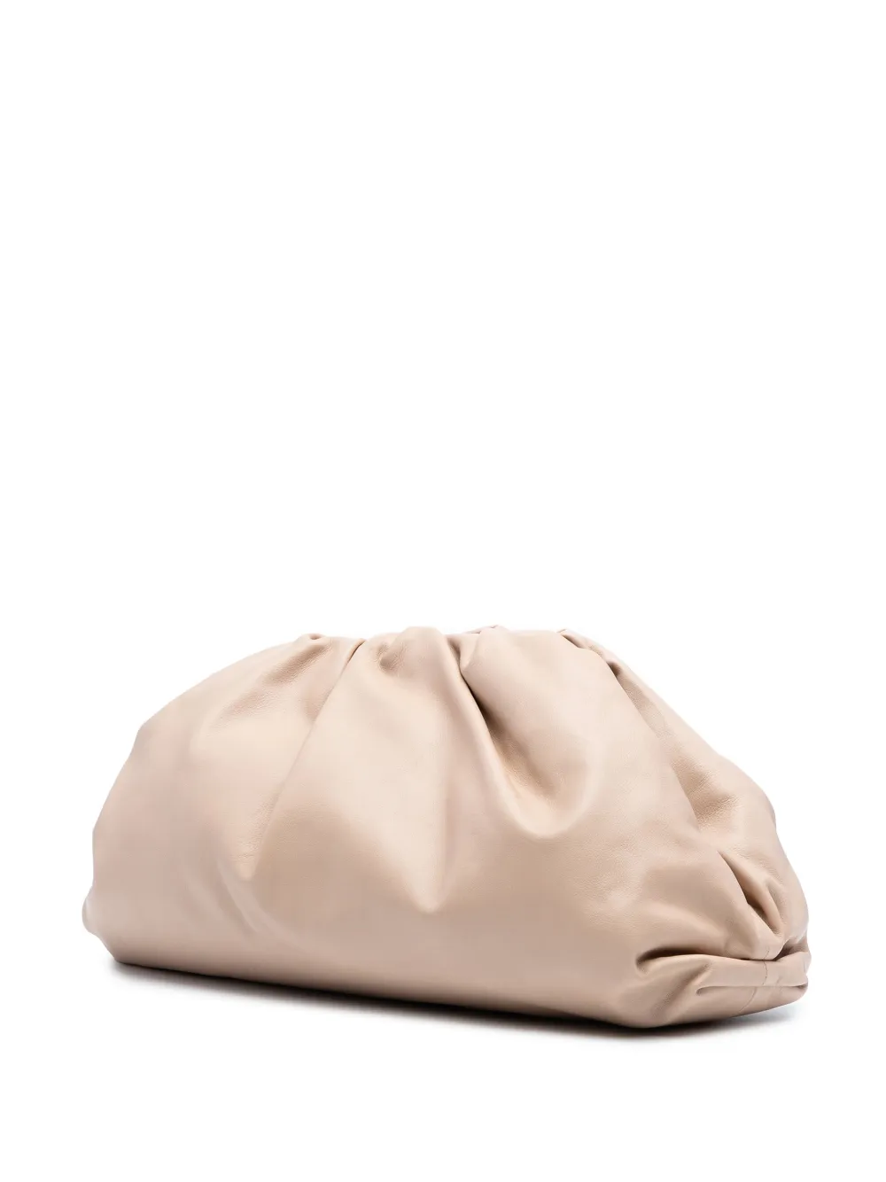 Pre-owned Bottega Veneta 2012-2025 Lambskin The Pouch Clutch Bag In Brown