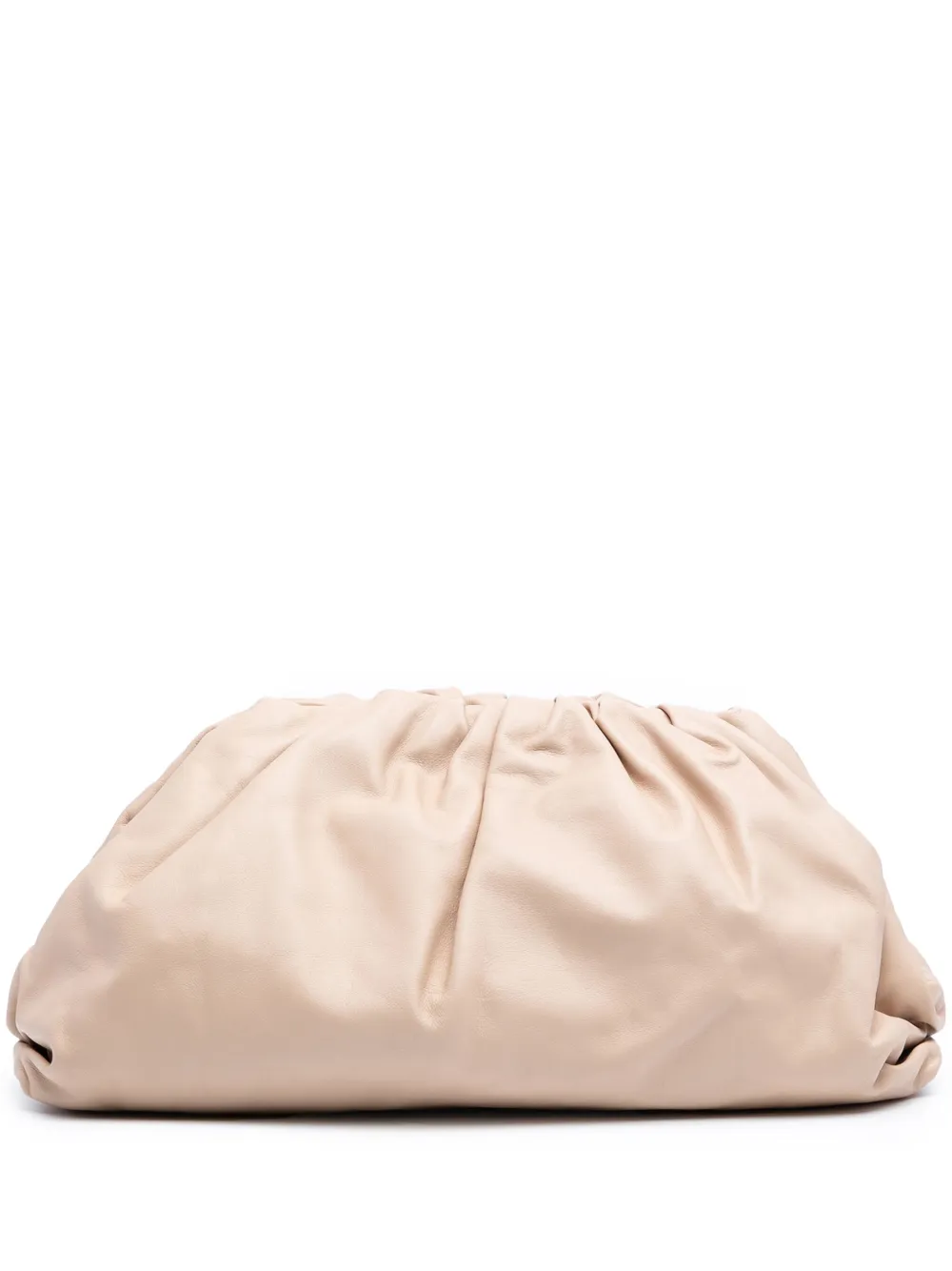Pre-owned Bottega Veneta 2012-2025 Lambskin The Pouch Clutch Bag In Brown